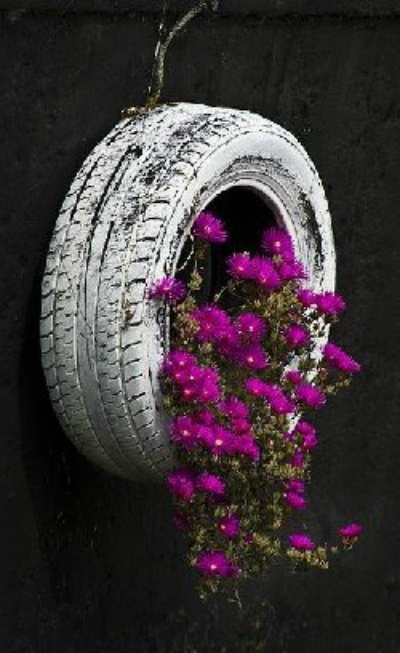 Autoband-met-bloemen