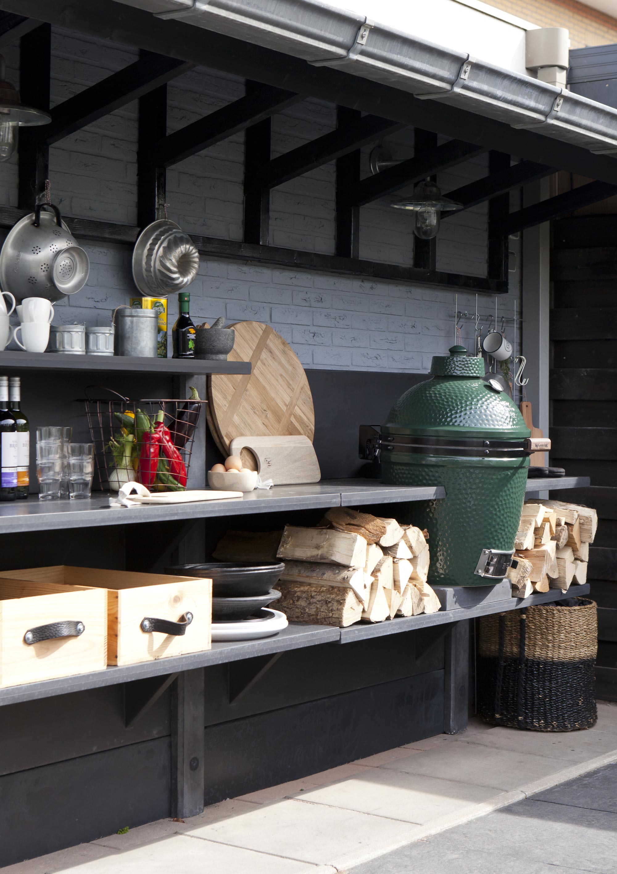Buitenkeuken in de tuin