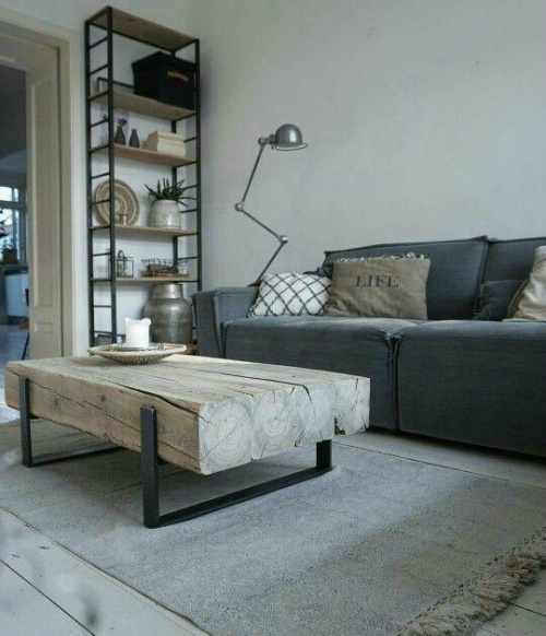 Salontafel rustiek karakter