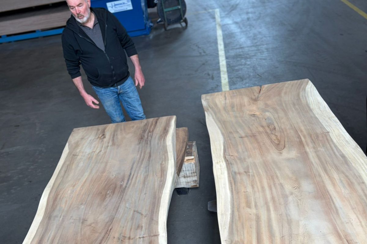 Planken selecteren voor een massief houten tafelblad